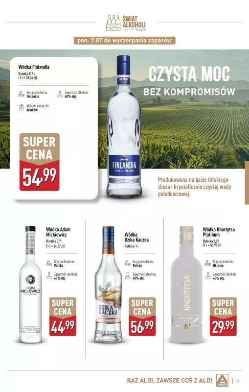 Aldi - gazetka promocyjna Świat alkoholi w Aldi od poniedziałku 07.07 do soboty 02.08 - strona 17