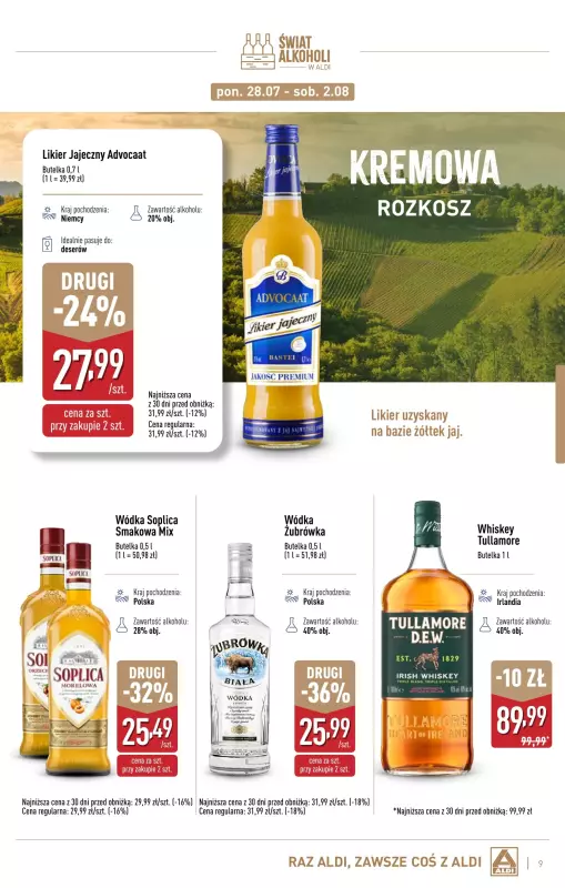 Aldi - gazetka promocyjna Świat alkoholi w Aldi od poniedziałku 07.07 do soboty 02.08 - strona 9
