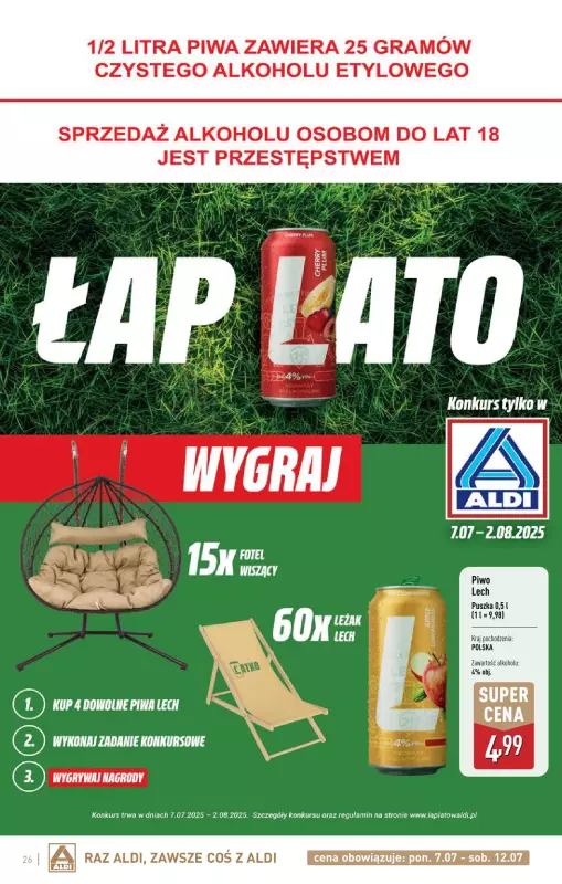 Aldi - gazetka promocyjna Świat alkoholi w Aldi od poniedziałku 07.07 do soboty 02.08 - strona 26