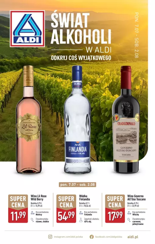 Aldi - gazetka promocyjna Świat alkoholi w Aldi  
