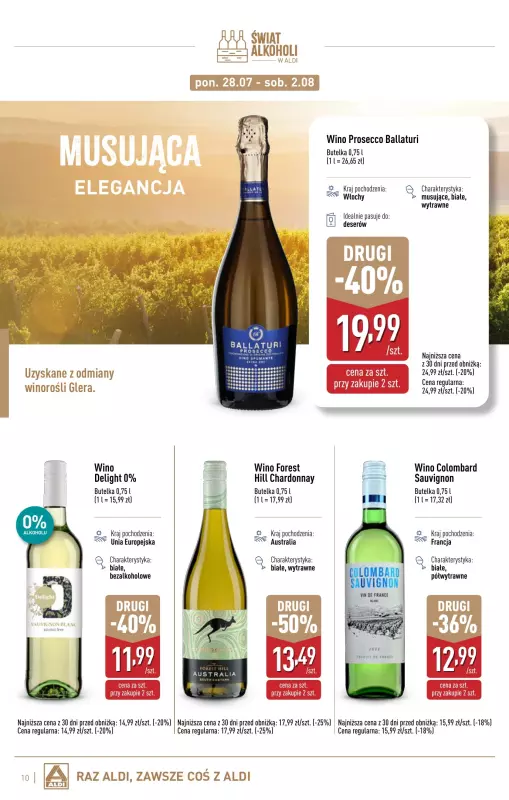 Aldi - gazetka promocyjna Świat alkoholi w Aldi od poniedziałku 07.07 do soboty 02.08 - strona 10