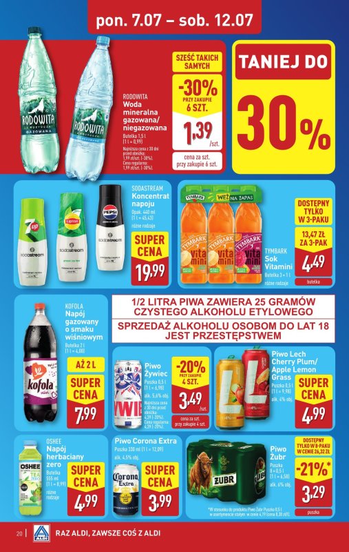 Aldi - gazetka promocyjna Pełny katalog! od poniedziałku 07.07 do soboty 12.07 - strona 20