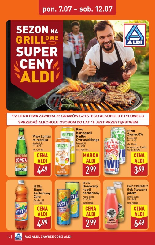 Aldi - gazetka promocyjna Pełny katalog! od poniedziałku 07.07 do soboty 12.07 - strona 14