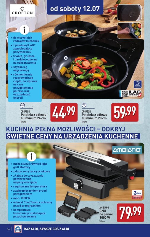 Aldi - gazetka promocyjna Pełny katalog! od poniedziałku 07.07 do soboty 12.07 - strona 34