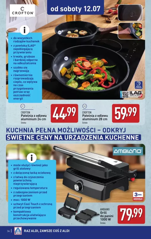 Aldi - gazetka promocyjna Pełny katalog! od poniedziałku 07.07 do soboty 12.07 - strona 34
