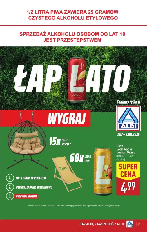 Aldi - gazetka promocyjna Pełny katalog! od poniedziałku 07.07 do soboty 12.07 - strona 13
