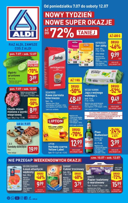 Aldi - gazetka promocyjna Pełny katalog! od poniedziałku 07.07 do soboty 12.07