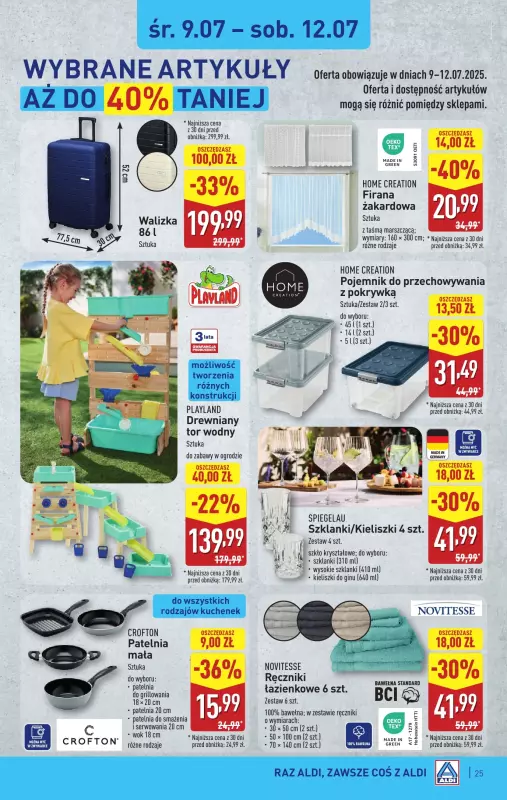 Aldi - gazetka promocyjna Pełny katalog! od poniedziałku 07.07 do soboty 12.07 - strona 25