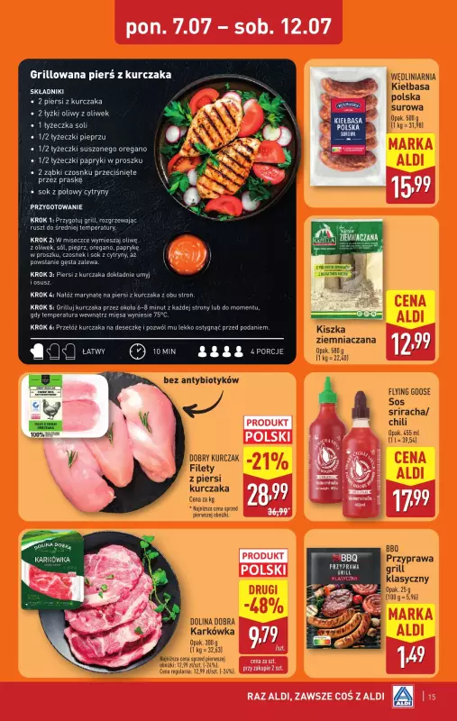 Aldi - gazetka promocyjna Pełny katalog! od poniedziałku 07.07 do soboty 12.07 - strona 15