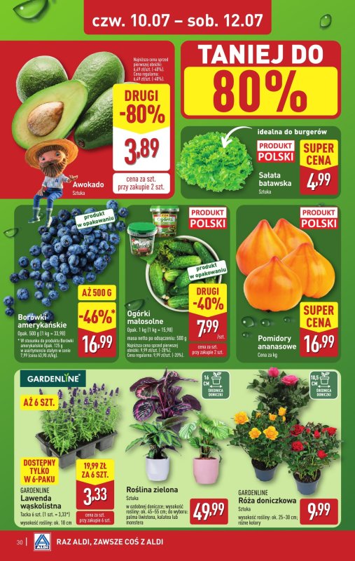 Aldi - gazetka promocyjna Pełny katalog! od poniedziałku 07.07 do soboty 12.07 - strona 30