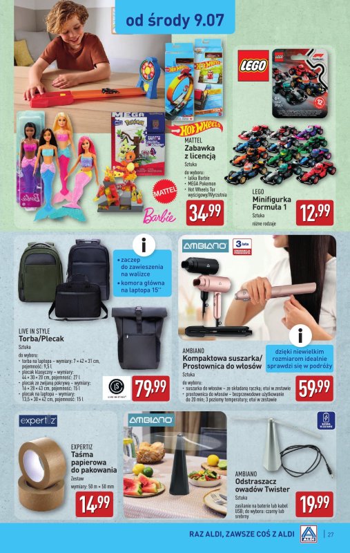 Aldi - gazetka promocyjna Pełny katalog! od poniedziałku 07.07 do soboty 12.07 - strona 27