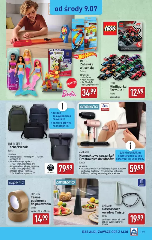 Aldi - gazetka promocyjna Pełny katalog! od poniedziałku 07.07 do soboty 12.07 - strona 27