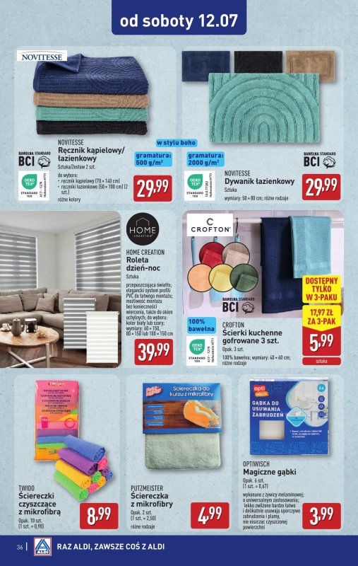 Aldi - gazetka promocyjna Pełny katalog! od poniedziałku 07.07 do soboty 12.07 - strona 36