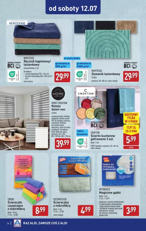 Aldi - gazetka promocyjna Pełny katalog! od poniedziałku 07.07 do soboty 12.07 - strona 36
