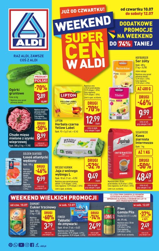 Aldi - gazetka promocyjna Weekend super cen w Aldi! od czwartku 10.07 do soboty 12.07