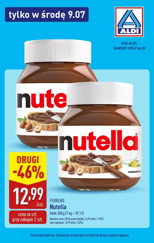 Aldi - gazetka promocyjna Tylko w środę! od środy 09.07 do środy 09.07