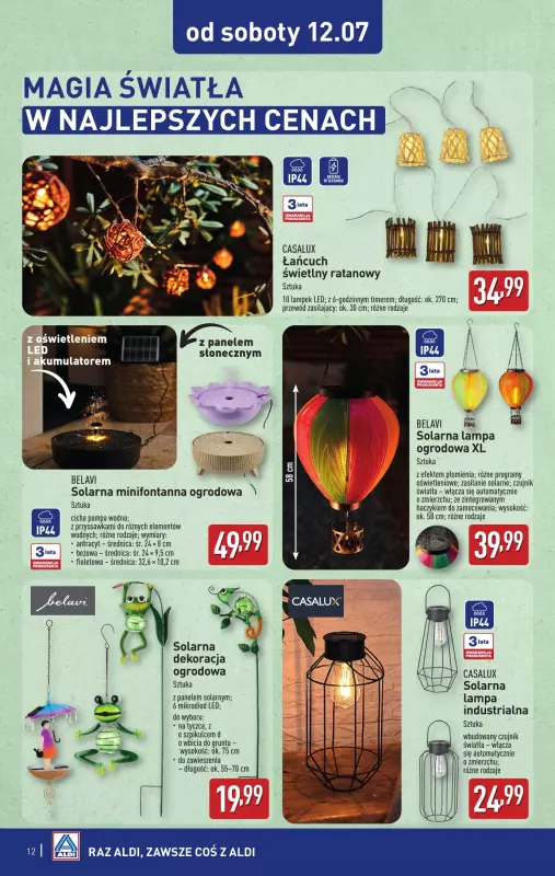 Aldi - gazetka promocyjna Aldi ma to coś! od środy 09.07 do soboty 12.07 - strona 12