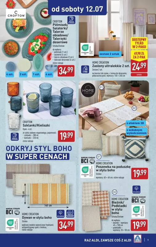 Aldi - gazetka promocyjna Aldi ma to coś! od środy 09.07 do soboty 12.07 - strona 9