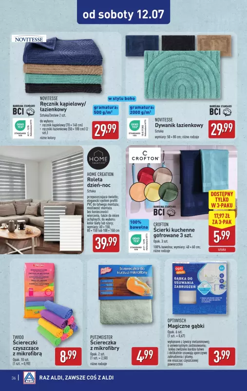 Aldi - gazetka promocyjna Pełny katalog! od poniedziałku 07.07 do soboty 12.07 - strona 36