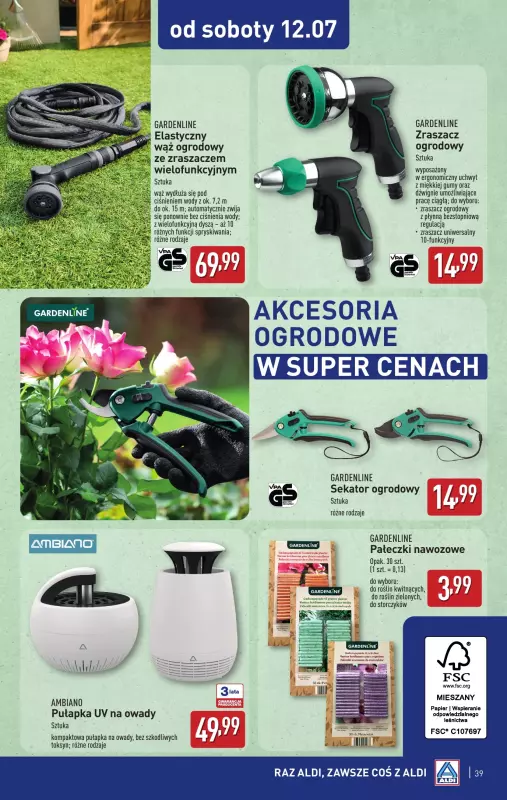 Aldi - gazetka promocyjna Pełny katalog! od poniedziałku 07.07 do soboty 12.07 - strona 39