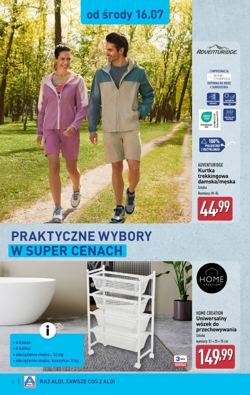 Aldi - gazetka promocyjna Aldi ma to coś! od środy 16.07 do soboty 19.07 - strona 2