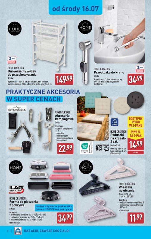 Aldi - gazetka promocyjna Aldi ma to coś! od środy 16.07 do soboty 19.07 - strona 8