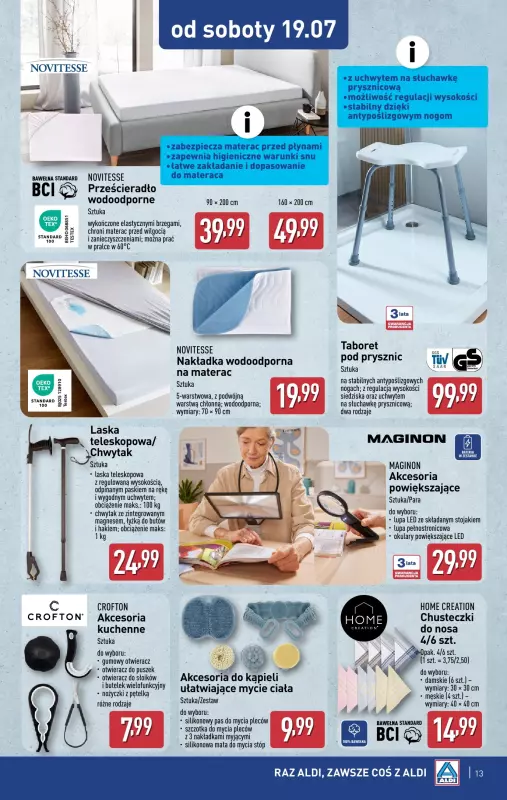 Aldi - gazetka promocyjna Aldi ma to coś! od środy 16.07 do soboty 19.07 - strona 13