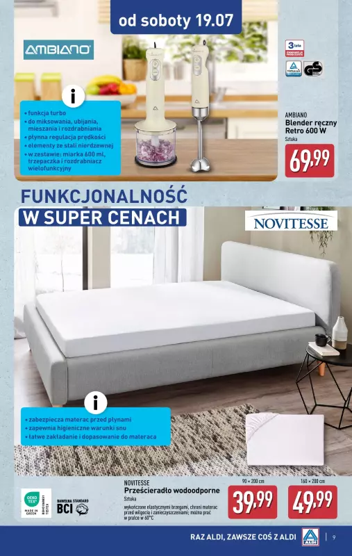 Aldi - gazetka promocyjna Aldi ma to coś! od środy 16.07 do soboty 19.07 - strona 9