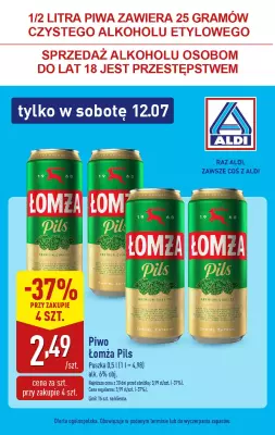Aldi - gazetka promocyjna Tylko w sobotę! od soboty 12.07 do soboty 12.07