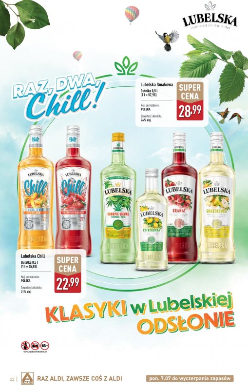 Aldi - gazetka promocyjna Świat alkoholi w Aldi od poniedziałku 07.07 do soboty 02.08 - strona 22