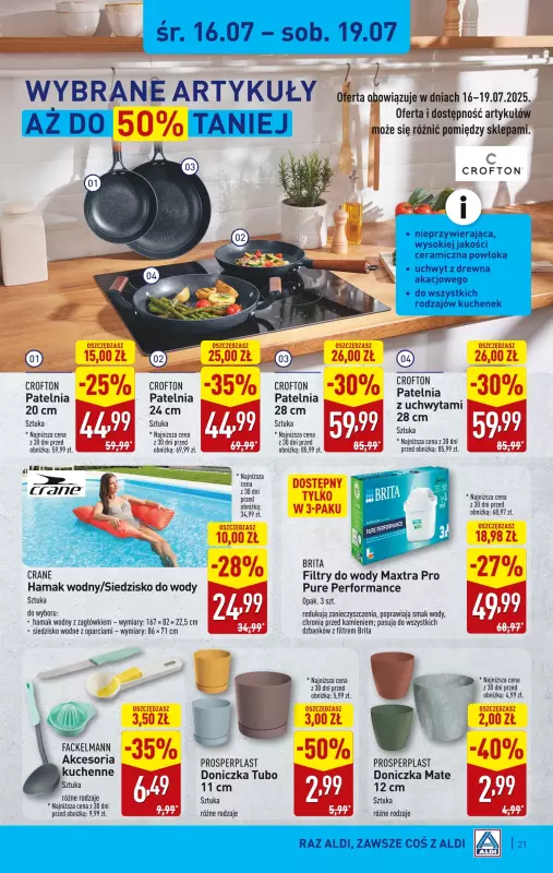 Aldi - gazetka promocyjna Pełny katalog! od poniedziałku 14.07 do soboty 19.07 - strona 21