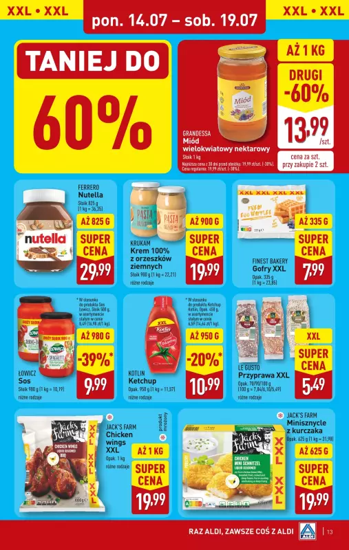 Aldi - gazetka promocyjna Pełny katalog! od poniedziałku 14.07 do soboty 19.07 - strona 13