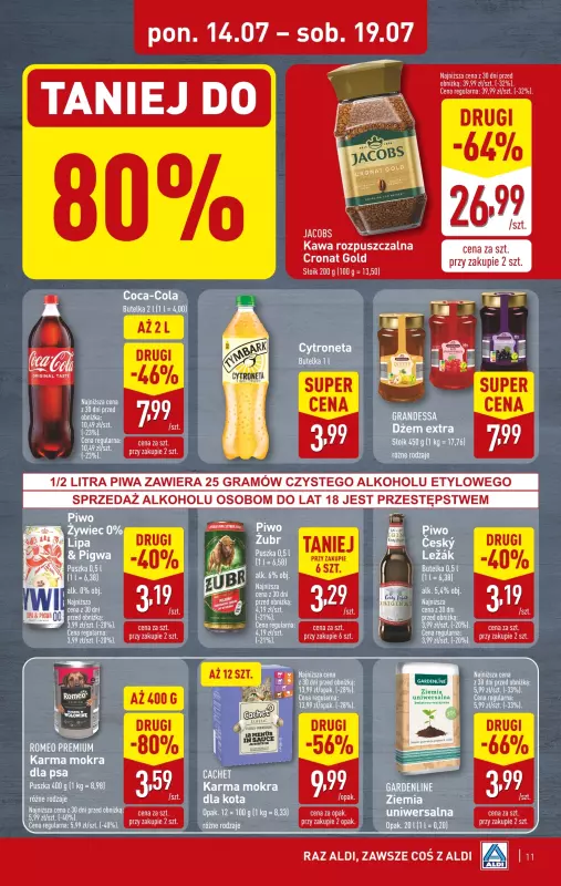 Aldi - gazetka promocyjna Pełny katalog! od poniedziałku 14.07 do soboty 19.07 - strona 11