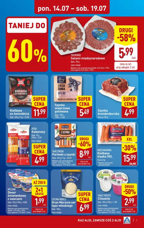 Aldi - gazetka promocyjna Pełny katalog! od poniedziałku 14.07 do soboty 19.07 - strona 7