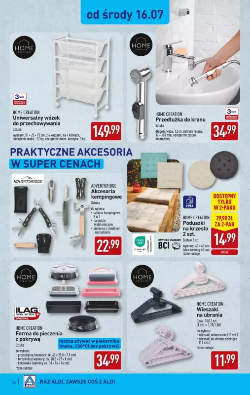 Aldi - gazetka promocyjna Pełny katalog! od poniedziałku 14.07 do soboty 19.07 - strona 26