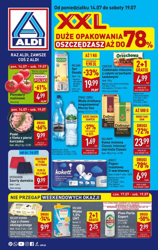 Aldi - gazetka promocyjna Pełny katalog! od poniedziałku 14.07 do soboty 19.07