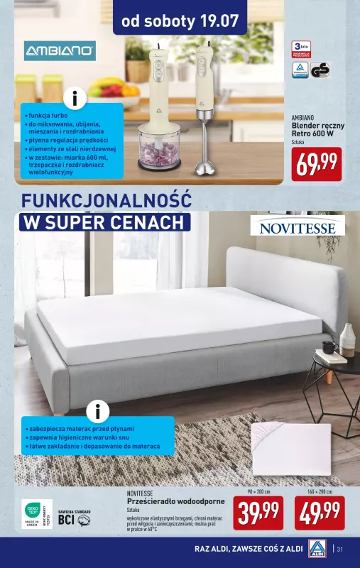 Aldi - gazetka promocyjna Pełny katalog! od poniedziałku 14.07 do soboty 19.07 - strona 31