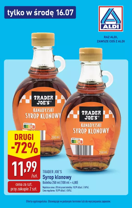 Aldi - gazetka promocyjna Tylko w środę!  
