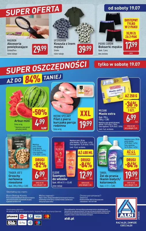 Aldi - gazetka promocyjna Sobotnie nowości w super cenach Aldi! od soboty 19.07 do piątku 25.07 - strona 8