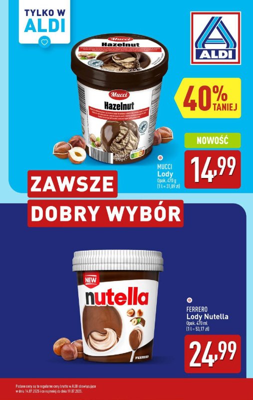 Aldi - gazetka promocyjna Lodowy zawrót głowy! od poniedziałku 14.07 do soboty 19.07 - strona 3
