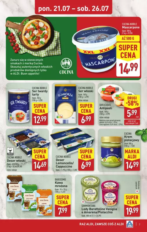 Aldi - gazetka promocyjna Smakowita podróż do Włoch!   - strona 2