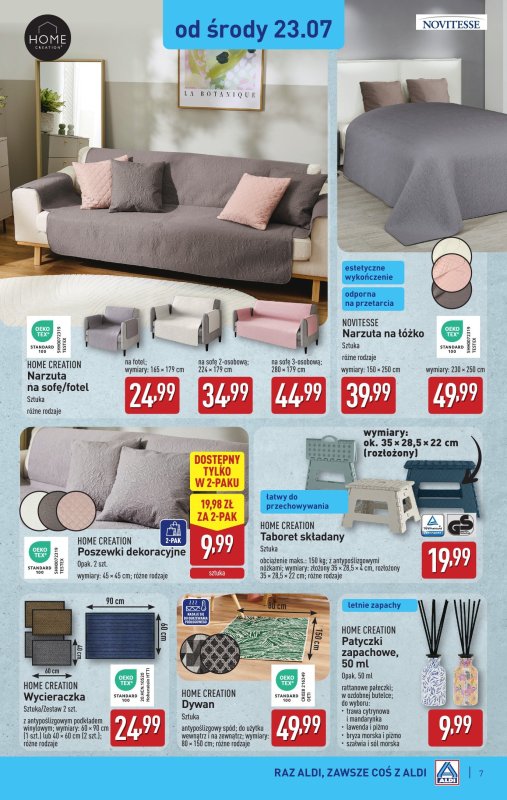 Aldi - gazetka promocyjna Aldi ma to coś! od środy 23.07 do soboty 26.07 - strona 7