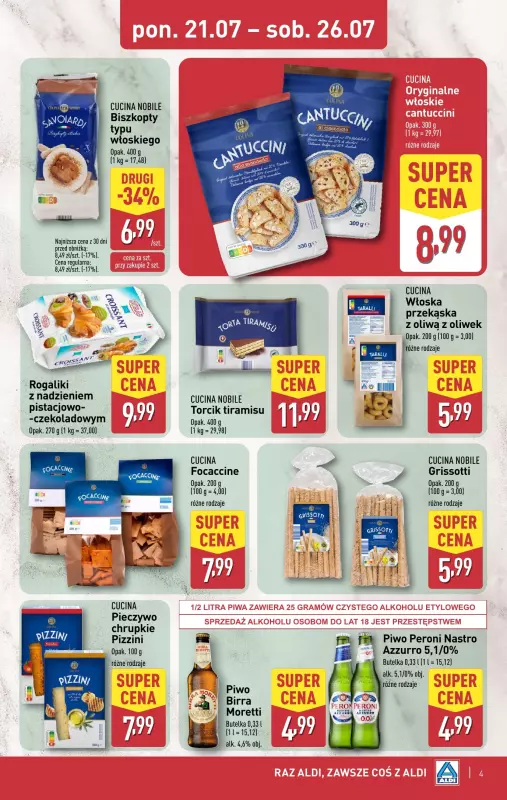 Aldi - gazetka promocyjna Smakowita podróż do Włoch! od poniedziałku 21.07 do soboty 26.07 - strona 4