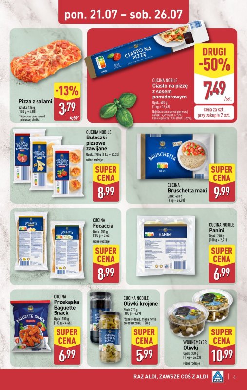 Aldi - gazetka promocyjna Smakowita podróż do Włoch! od poniedziałku 21.07 do soboty 26.07 - strona 6