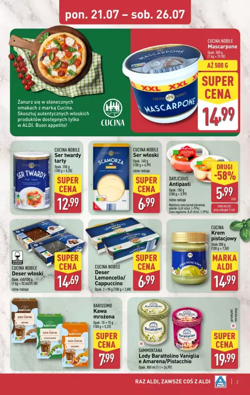 Aldi - gazetka promocyjna Smakowita podróż do Włoch!   - strona 2