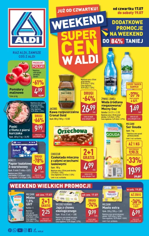 Aldi - gazetka promocyjna Weekend super cen w Aldi!  