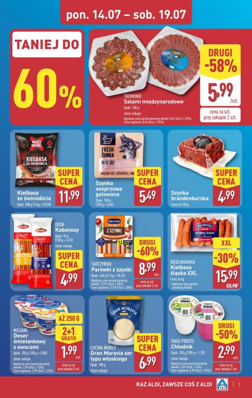 Aldi - gazetka promocyjna Pełny katalog! od poniedziałku 14.07 do soboty 19.07 - strona 7
