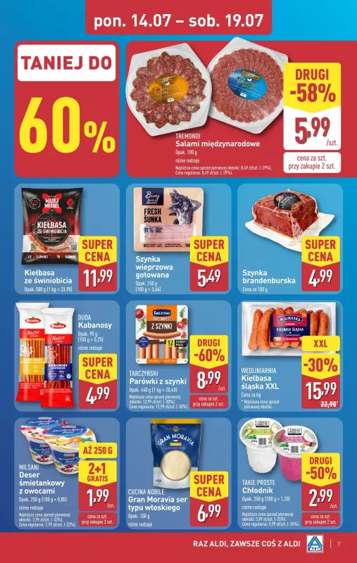 Aldi - gazetka promocyjna Pełny katalog! od poniedziałku 14.07 do soboty 19.07 - strona 7