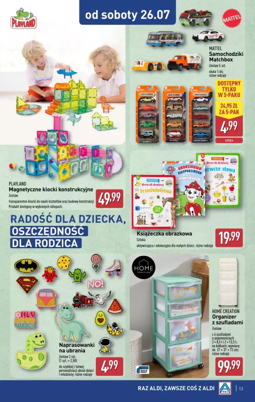 Aldi - gazetka promocyjna Aldi ma to coś! od środy 23.07 do soboty 26.07 - strona 13
