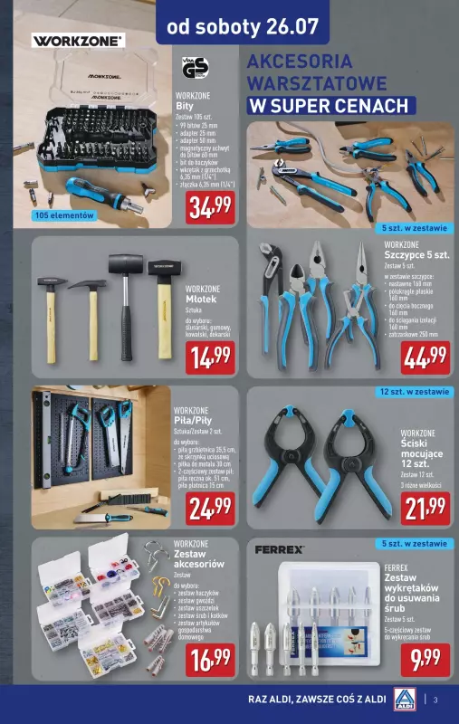 Aldi - gazetka promocyjna Super okazje od soboty w Aldi! od soboty 26.07 do piątku 01.08 - strona 3
